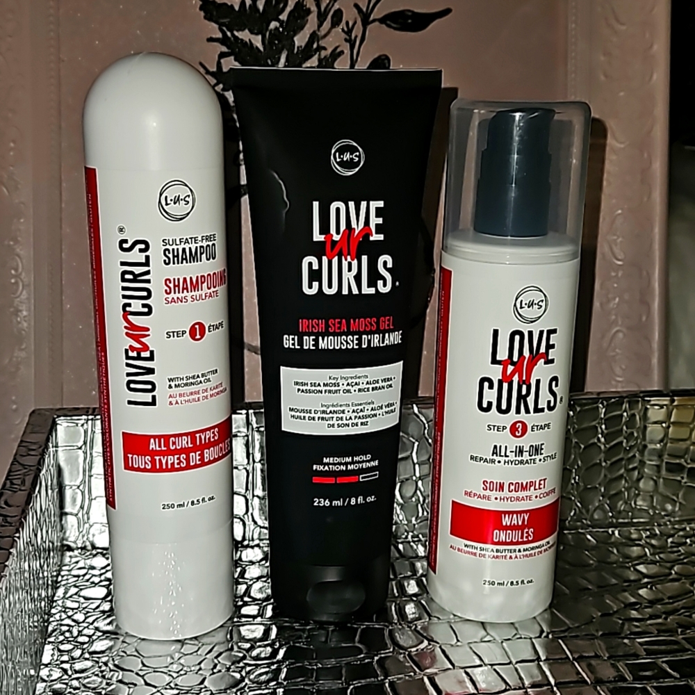 BUNDLE OF 3 LOVE UR CURLS HAIR TREATMENT PRODUCTS